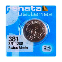 Батарейка Renata 381 (SR1120SW) Silver Oxide 1.55V (1/10/100)