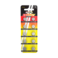 Батарейка Трофи G9/LR936/LR45/394A/194 BL10 Alkaline 1.55V (10/200/1600)