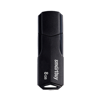 Флеш-накопитель Smartbuy Clue 8GB USB2.0 пластик черный 