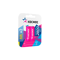 Аккумулятор бытовой Космос HR6 AA BL2 NI-MH 2800mAh (2/24/288)