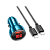 Автомобильное З/У HOCO Z50 1USB/Type-C 48W с кабелем Type-C-Lightning синий (1/12/120)
