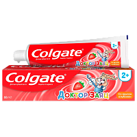 Зубная паста COLGATE Доктор Заяц Клубника для детей 50мл (1/72) 