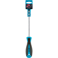 Отвертка шлицевая SL6x150, эргономичная 2х-компонентная рукоятка, CR-V, магнит,Smartbuy Tools(1/180)