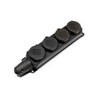 Колодка Прогресс 4р.С/З каучук черный (без инд.упаковки) (1/4/40)