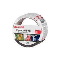 #Клейкая лента Контакт Дом 50мм*10м армированная пленка белый (1/6/36)