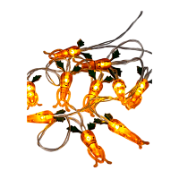 Гирлянда Космос Морковки 10LED 1,35м+0,3м 1 режим белый теплый (1/24)