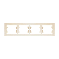Рамка Makel Defne 4пост. кремовый 42010704 (1/25)