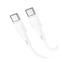Кабель HOCO X83 Type-C (m)-Type-C (m) 1м 3.0A 60W ПВХ белый (1/33/330)