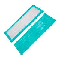 Насадка для швабры Рыжий кот MopM3-H микрофибра 44х14см с карманами бирюзовый (1/5/150)