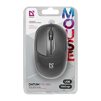 Мышь проводная Defender MS-980 Datum классическая USB черный (1/40)