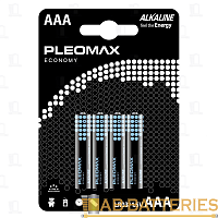 Батарейка Pleomax ECONOMY LR03 AAA Shrink 4 Alkaline 1.5V (4/48/960)  | Ab-Batteries | Элементы питания и аксессуары для сотовых оптом