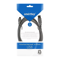 Кабель Smartbuy K-719 USB (m)-microUSB (m) 1.8м силикон черный (1/320)