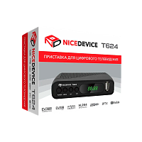 Приставка для цифрового ТВ Nicedevice T624 DVB-T/T2/C черный