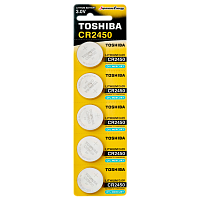 Батарейка Toshiba CR2450 BL5 Lithium 3V (5/100/8000)