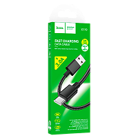 Кабель HOCO X119 USB (m)-Type-C (m) 1м 3.0A нейлон черный (1/420)