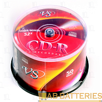 Диск CD-R VS 700MB 52x 50шт. cake box (50/250)