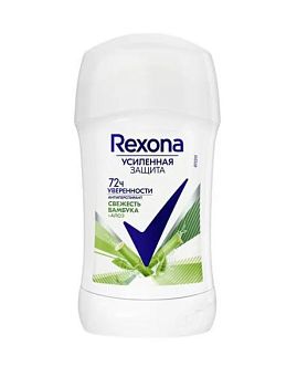 Дезодорант женский Rexona Алоэ Вера и Свежесть Бамбука стик 45г (1/6)