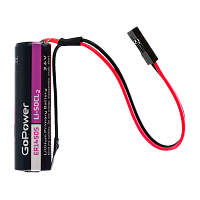 Батарейка GoPower ER14505 PC1 Li-SOCl2 3.6V 2600mAh с коннектором 2.54мм Dupont 