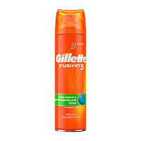 Гель для бритья Gillette Limited Edition FUSION 5 Ultra Sensitive для чувствительной кожи 200мл (1/6