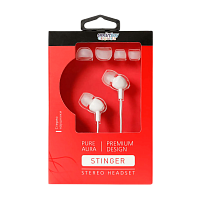 Наушники внутриканальные Smartbuy STINGER белый (1/36)