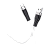 Кабель HOCO X53 USB (m)-Type-C (m) 1.0м 2.4A силикон белый (1/31/310)