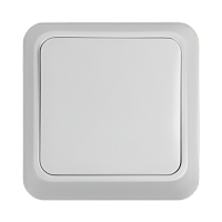 Выключатель Прогресс Slim 1-клав.10A ABS + Керамика белый (1/10/200)