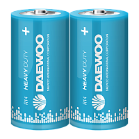 Батарейка Daewoo R14 C Shrink 2 Heavy Duty 1.5V (2/24/480)