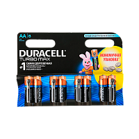 Батарейка Duracell TURBO MAX LR6 AA BL8 Alkaline 1.5V (8/96) 