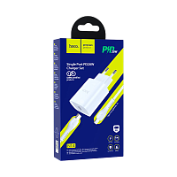 Сетевое З/У HOCO N14 Type-C 20W PD3.0 белый (1/12/120)