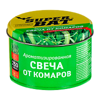 Ароматизированная свеча SuperBAT в банке 1шт. от комаров (1/24)