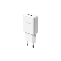 Сетевое З/У Космос USB 18W QC3.0 белый (1/40/80)