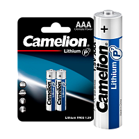 Батарейка Camelion FR03 AAA BL2 Lithium 1.5V (2/24/576) 