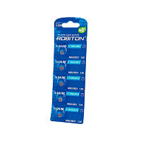 Батарейка ROBITON STANDARD R-AG0-0-BL5 (0% Hg)  AG0 LR521 379 LR63 BL5  5/100