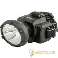 Фонарь налобный Ultraflash LED5365 0.6W 5LED от аккумулятора 2 режима черный (1/5/100)