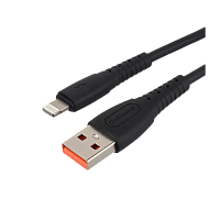 Кабель GoPower GP07L USB (m)-Lightning (m) 1м 2.4A силикон черный (1/200/800)