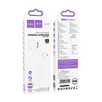 Наушники внутриканальные HOCO M114 с микр. Type-C белый (1/31/310)