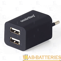 Сетевое З/У Smartbuy TRAVELER 2USB 2.0A черный (1/60)