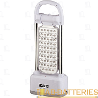 Фонарь туристический Трофи TK49 49LED от аккумулятора IP44 белый (1/24/192)