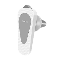 Держатель автомобильный HOCO CA37 в воздуховод магнит белый (1/210)