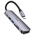 USB-Хаб HOCO HB28 2USB/Type-C/HDMI SD/microSD Type-C (m) USB3.0 серый (1/18/180)