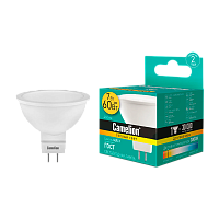 Лампа светодиодная Camelion JCDR GU5.3 7W 3000К 170-265V софит матовая (1/5/100)