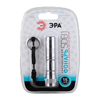 Фонарь универсальный ЭРА SDB1 0.5W 1LED от батареек серебряный (1/24/144)