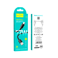 Кабель HOCO X96 USB (m)-Type-C (m) 1м 3.0A 27W ПВХ черный (1/31/310)