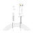 Кабель HOCO X24 USB (m)-Lightning (m) 1.0м 2.4A TPE белый (1/31/310)