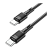 Кабель HOCO X83 Type-C (m)-Type-C (m) 1.0м 3.0A 60W ПВХ черный (1/33/330)