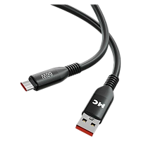 Кабель MORE CHOICE K83a USB (m)-Type-C (m) 1м 6A 66W силикон QC3.0 черный
