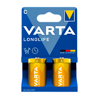 Батарейка Varta LONGLIFE LR14 C BL2 Alkaline 1.5V (4114) (2/12/120) 