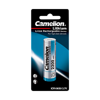 Аккумулятор Li-ion Camelion ICR18650 BL1 2200mAh без защ. (1/12/144)