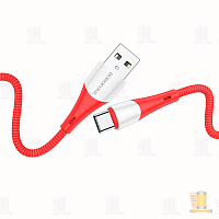 Кабель Borofone BX60 USB (m)-Type-C (m) 1.0м 3.0A нейлон красный (1/360)