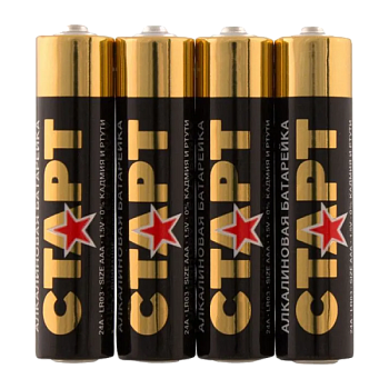Батарейка Старт LR03 AAA Shrink 4 Alkaline 1.5V (4/40/720)